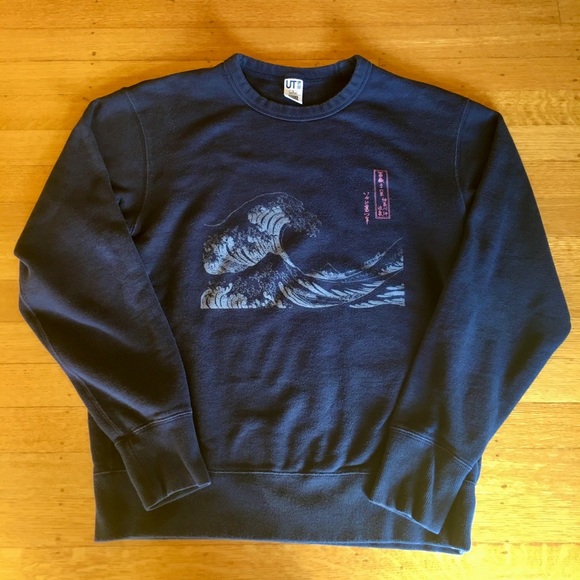 Uniqlo hokusai sweatshirt Clearance